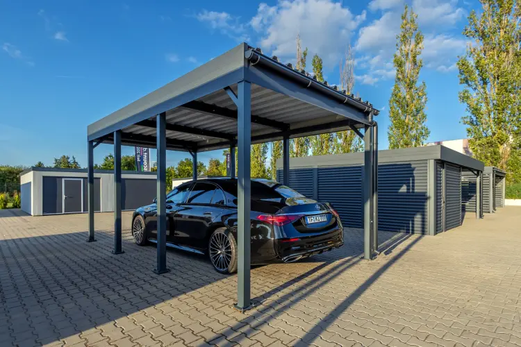 Premium Einzelcarport STUK mit Photovoltaik